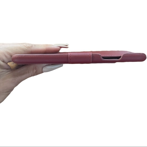 **5/$20** LUPA Burgundy Vegan Leather iPhone XS Max Case - Picture 9 of 12